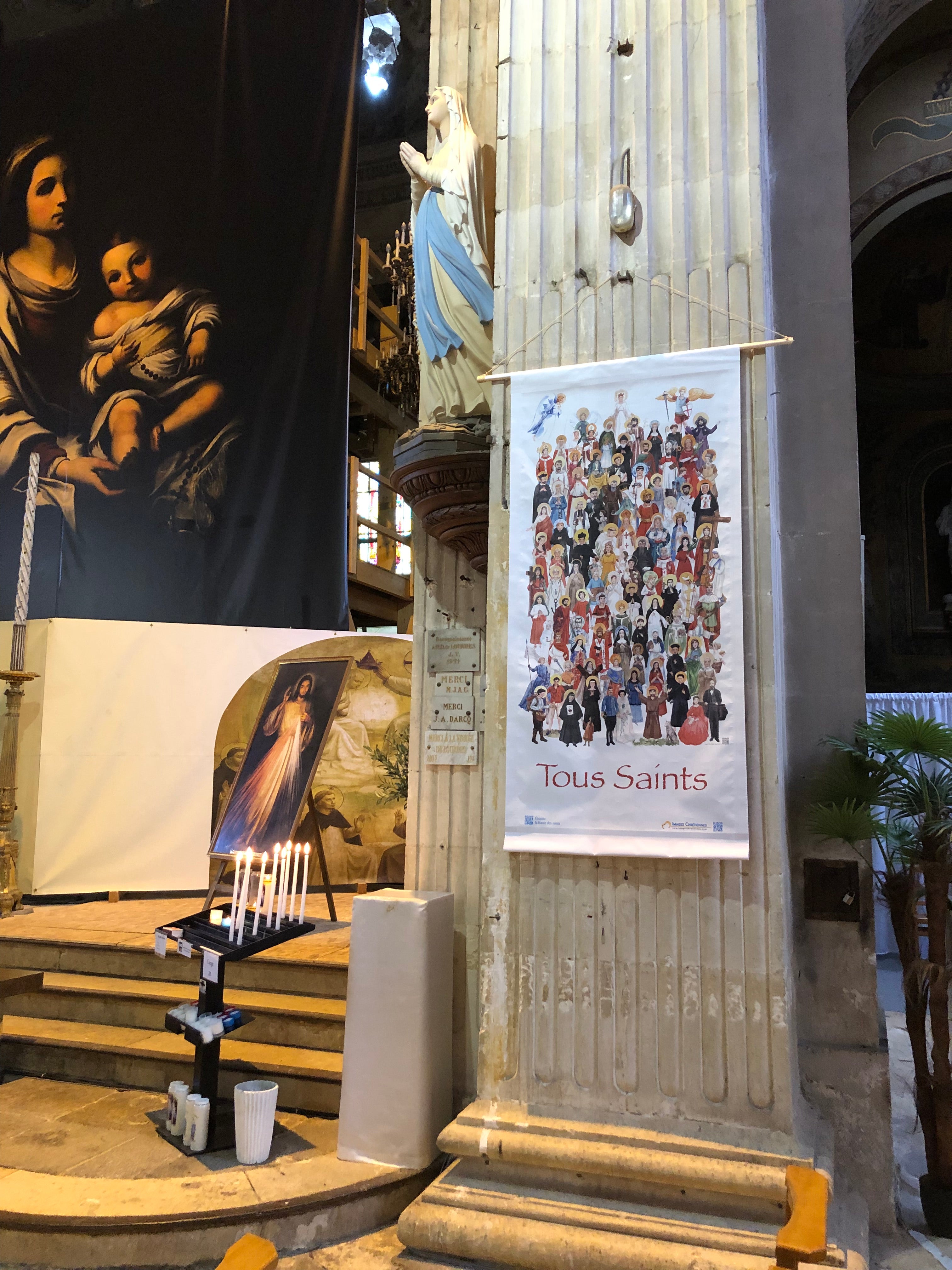 Bâche Toussaint moyen format 118x250 cm